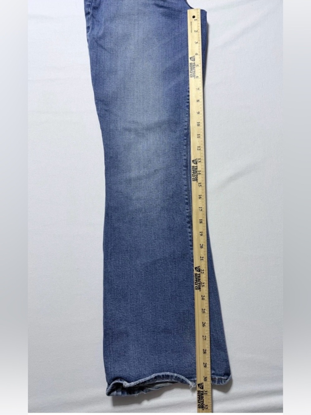 American Eagle Jeans Womens 12 Blue High Rise Artist Flare Stretch Hippie - Picture 7 of 10